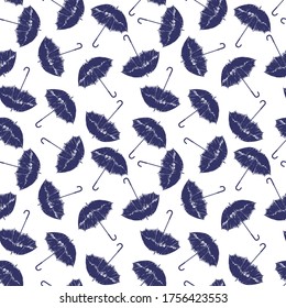 umbrellas seamless pattern. Children's pattern. Vector stock illustration eps 10.