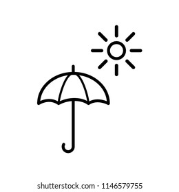 umbrella,sun icon vector template