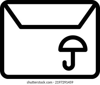 ilustración de umbrellaVector en un fondo transparente. Símbolos de calidad superior. Iconos vectoriales de línea delgada para el diseño de conceptos y gráficos. 
