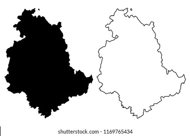 Umbria (Autonomous region of Italy) map vector illustration, scribble sketch Umbria map