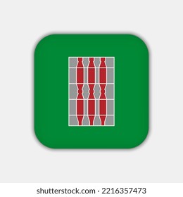 Umbria Flag. Region of Italy. Vector illustration.