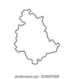 Umbria Map. Region of Italy. Vector illustration.