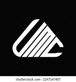 UMC letter logo creative design with vector graphic, UMC simple and modern logo.