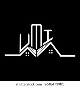 UMI Real State logo design, UMI simple and modern logo. UMI luxurious alphabet design  