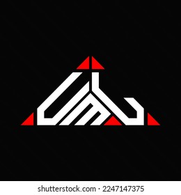 UML letter logo creative design with vector graphic, UML simple and modern logo.