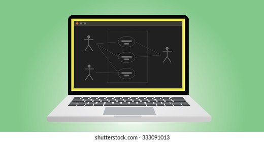 Uml Unified Modelling Language Use Case Diagram