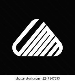 UMM letter logo creative design with vector graphic, UMM simple and modern logo.