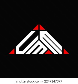 Diseño creativo del logotipo de la letra UMM con gráfico vectorial, logotipo sencillo y moderno de UMM.