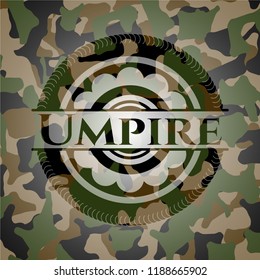 Umpire camouflaged emblem