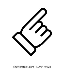 umpire hand line icon