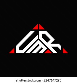 UMR-Brief Logo kreatives Design mit Vektorgrafik, UMR. einfaches und modernes Logo.