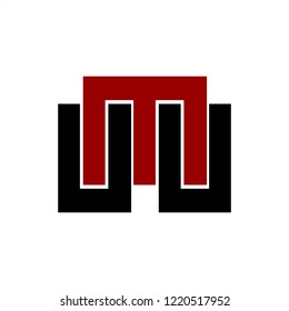 UMU, M, MUU initials company logo 