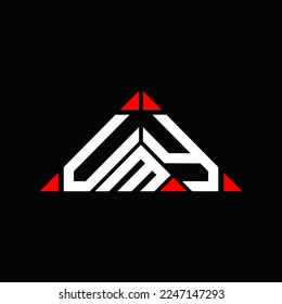 UMY letter logo creative design with vector graphic, UMY simple and modern logo.