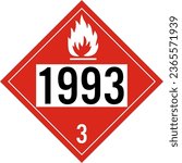 UN 1993 Class 3 Flammable Liquid