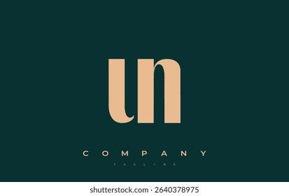 UN Abstract Geometric Logo Design. Modern and elegant logo design with simplistic typography elements, showcasing branding excellence.