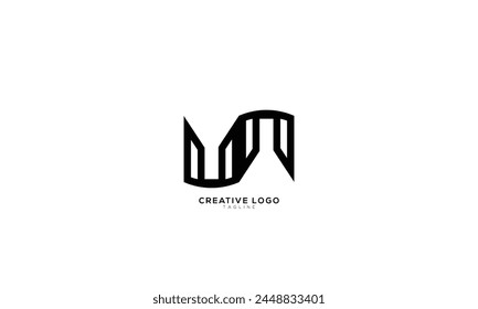 UN Abstract initial monogram letter alphabet logo design