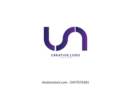 UN Abstract initial monogram letter alphabet logo design