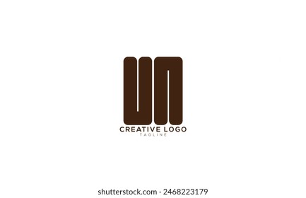 UN Abstract initial monogram letter alphabet logo design