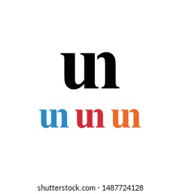 UN company linked letter logo