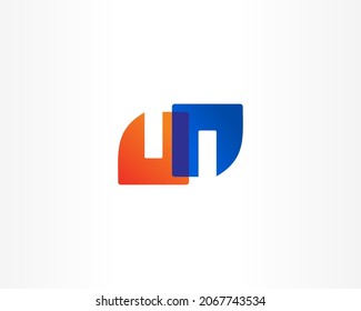 UN concept logo design icon