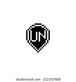 UN creative letter logo design concept for sale in high quality professional design that will print well across any print media
