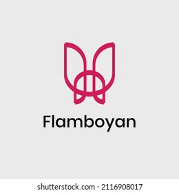 UN Flower Butterfly Logo Concept