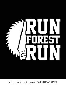 UN FOREST RUN TSHIRT DESIGN