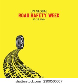 UN Global Road Safety Week international holiday card.