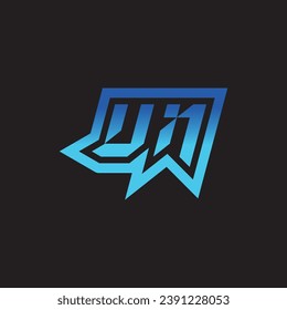 UN initial inspiration logo design esport and gaming clan ideas