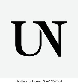 un initial letter logo design symbol monogram