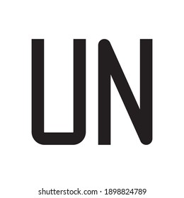 un initial letter vector logo