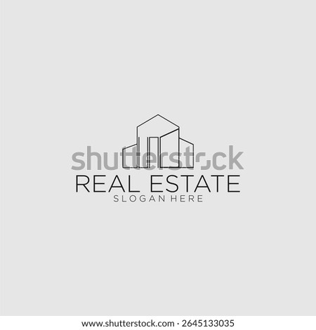 UN initial monogram logo for real estate with luxury building style