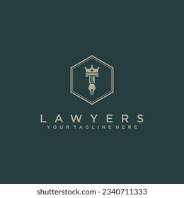 UN initials design modern legal attorney law firm lawyer advocate consultancy business logo vector