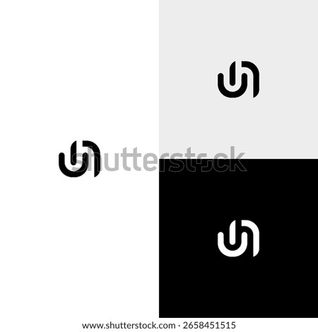 un  intial monogram vector icon illustration