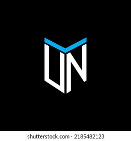 UN letter logo creative design with vector graphic