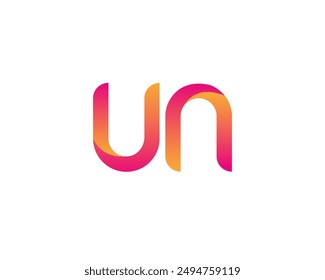 un letter logo. un logo design vector illustration