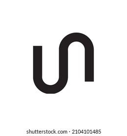 Un letter logo vector Illustration