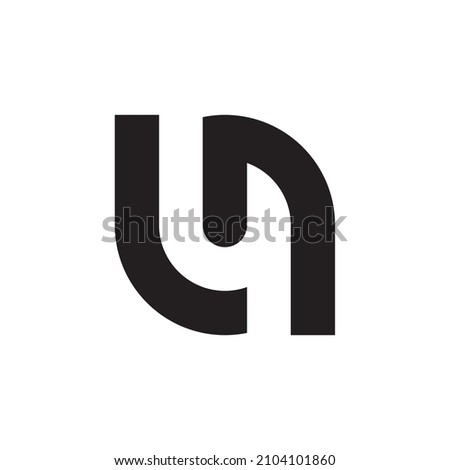 Un letter logo vector illustration