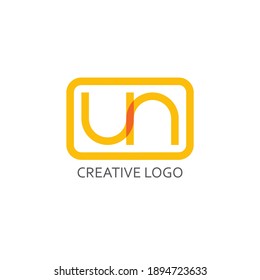 un letter simple for logo company. a modern vector design