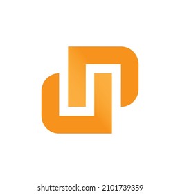 UN logo with golden orange color facing each other