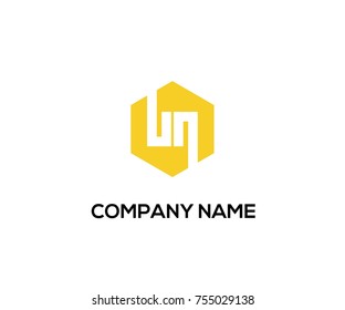 UN logo modern yellow color