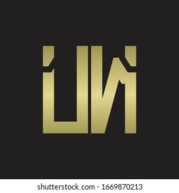 UN Logo with squere shape design template with gold colors