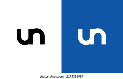 UN minimal logo icon design vector isolated design