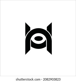 UN NU initial eyes dot logo vector image