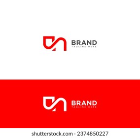 UN, NU letter branding logo