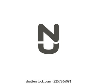 UN NU logo design vector template