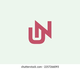 UN NU logo design vector template