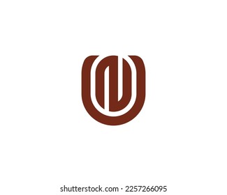 UN NU logo design vector template