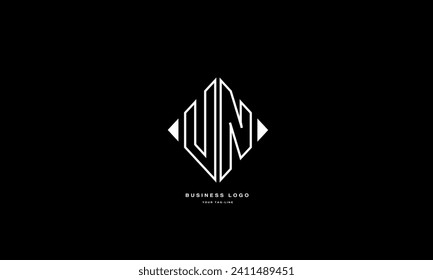 UN, NU, U, N, Abstract Letters Logo monogram