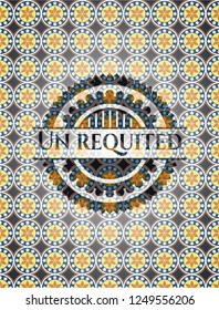 Un requited arabesque badge. arabic decoration.